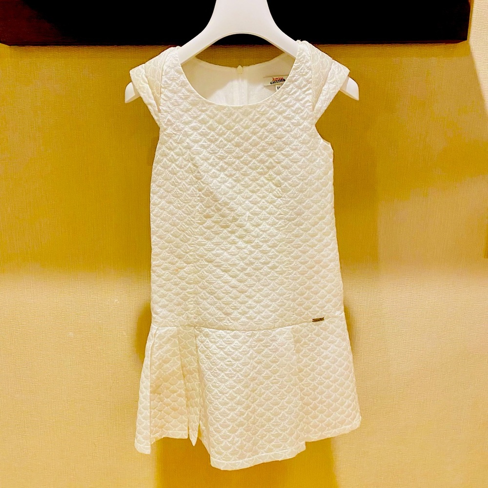 JUNIOR GAULTIER GIRLS WHITE PARTY DRESS - Size 8